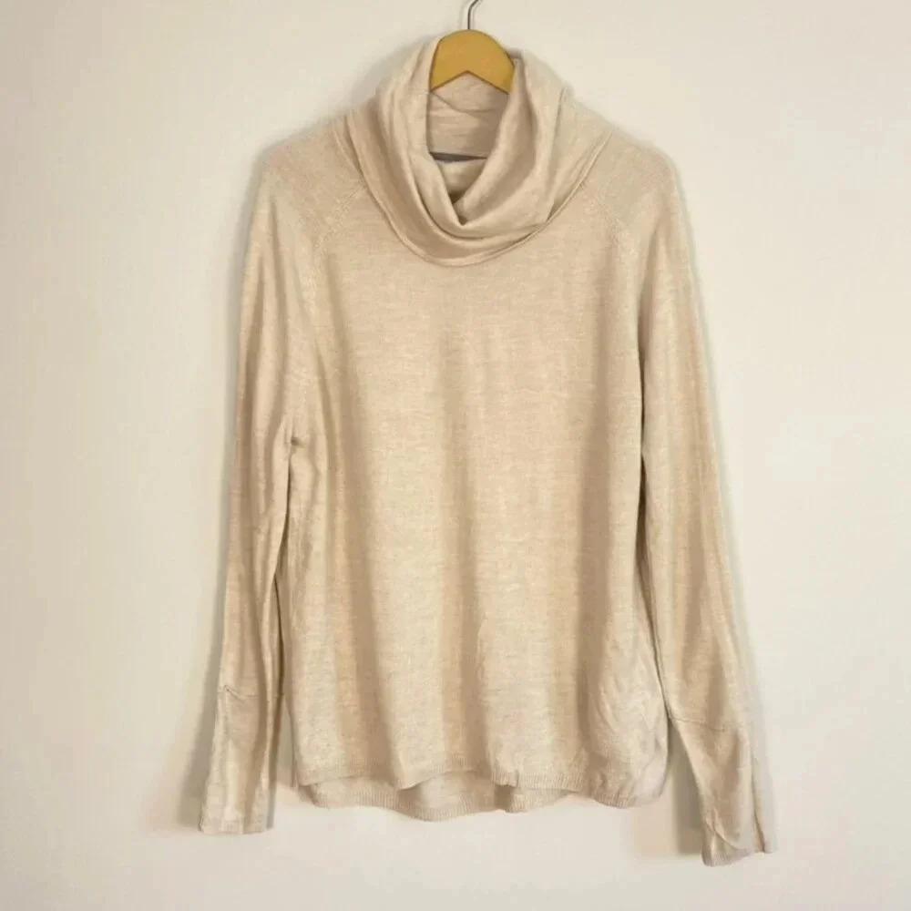 French Connection Oatmeal Cowl Neck Sweater